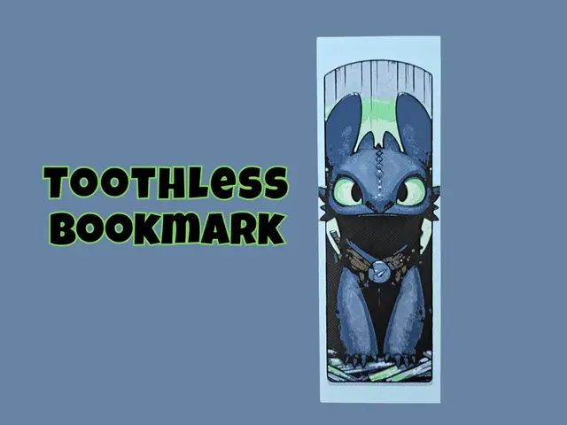 HueForge model: Toothless (How to Train Your Dragon) Bookmark by BusyKikiBee