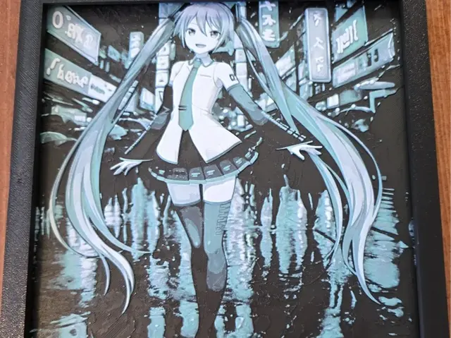 HueForge model: Hatsune Miku 200x200 by Side Quest Hues