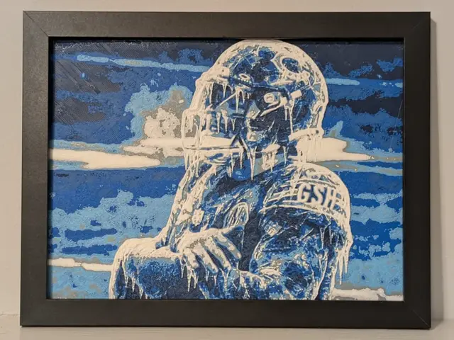 Iceman Caleb Williams Chicago Bears 3D Hueforge6x8
