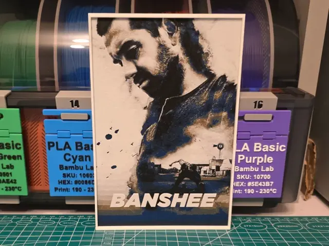 HueForge model: Banshee Series Poster V2 - Hueforge Art by Lumpy3D