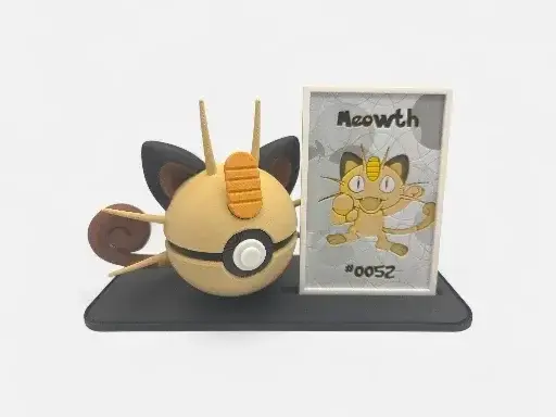 HueForge model: Meowth Pokeball Display Card by MythicHue's