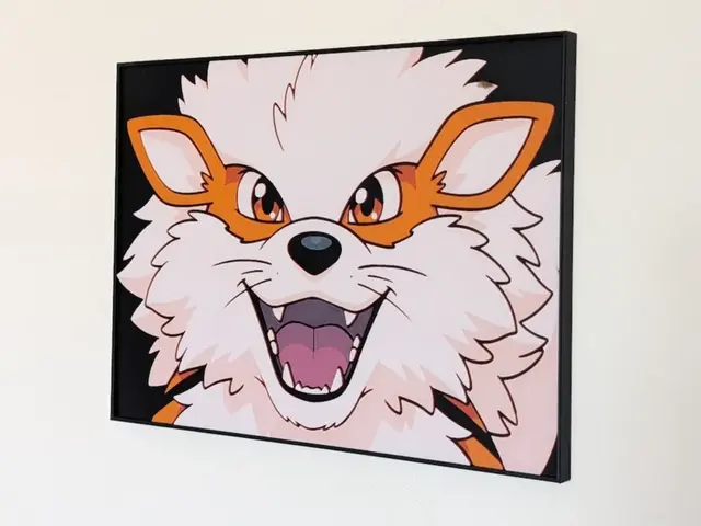 HueForge model: Arcanine Face Hueforge & Frame by Nextopia