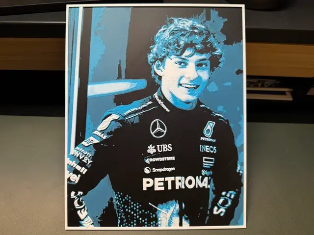 HueForge model: Kimi Antonelli F1 HueForge by liv_3d