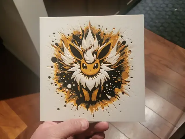 HueForge model: Graffiti Flareon Hueforge by 3Ree Printing