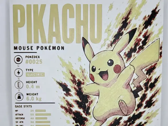HueForge model: Pikachu Infographic Hueforge by 3Ree Printing