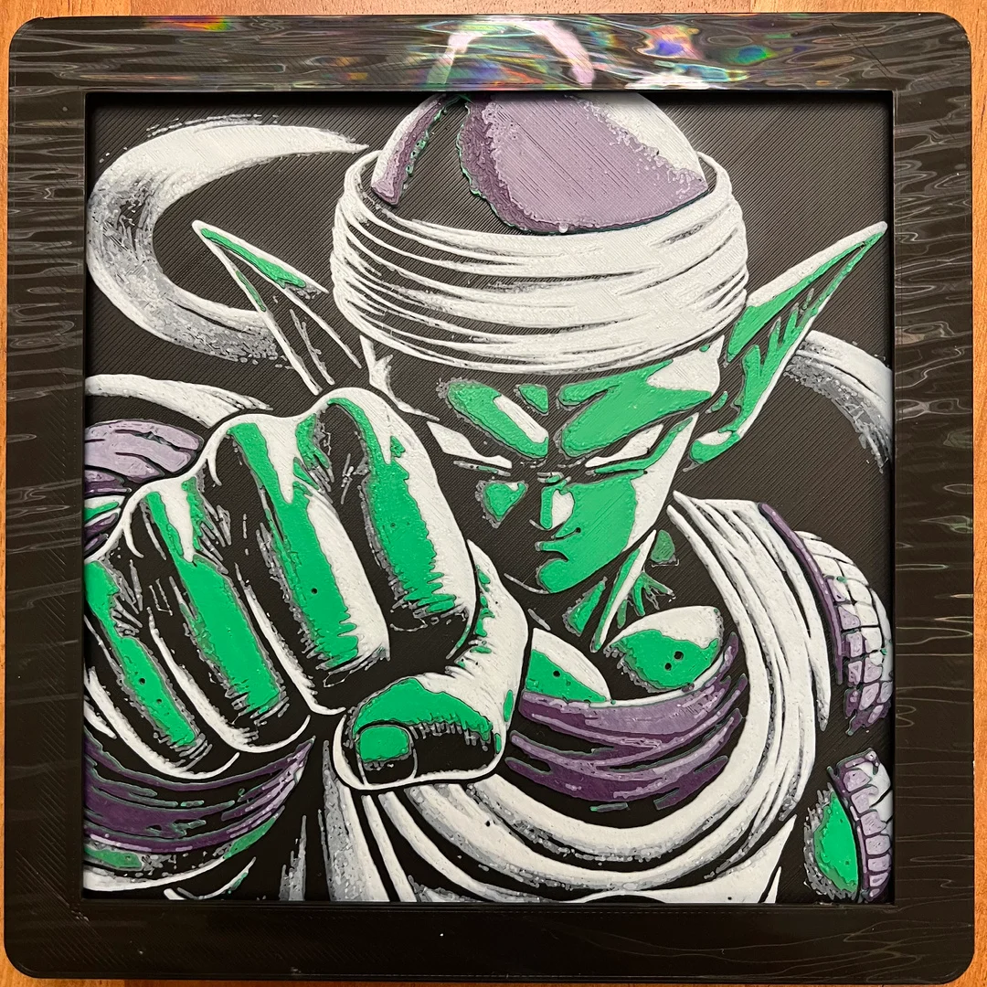 Piccolo From Dragon Ball Z by JustBe 3D Printing HueForge model: Piccolo From Dragon Ball Z by JustBe 3D Printing
