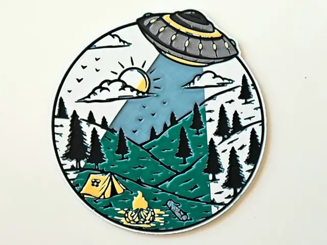 HueForge model: "Beam and Beyond" - Coasters by C3D