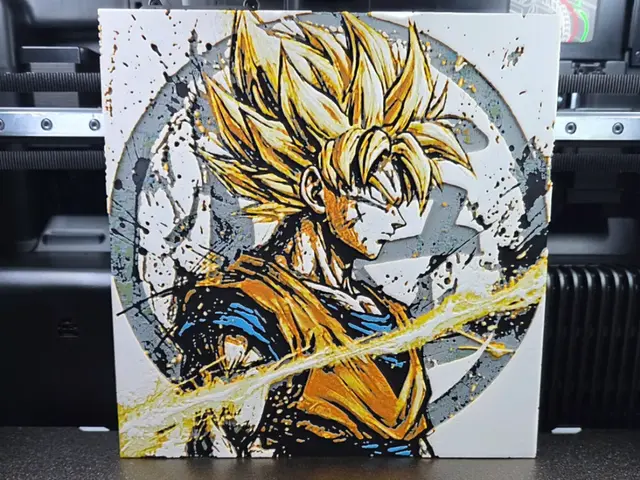 goku ssj hueforge 200x200mm