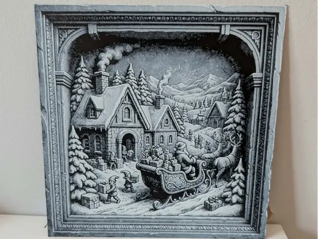 Santa workshop - slate style hueforge