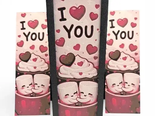 HueForge model: I Love You 50mm x 150mm Bookmark by MythicHue's