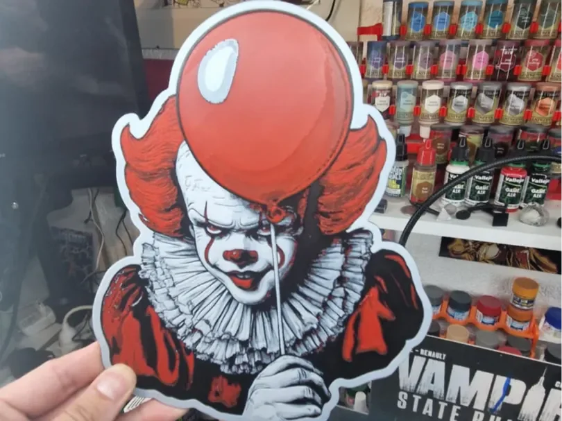 Pennywise Hueforge - It by Dakiren HueForge model: Pennywise Hueforge - It by Dakiren