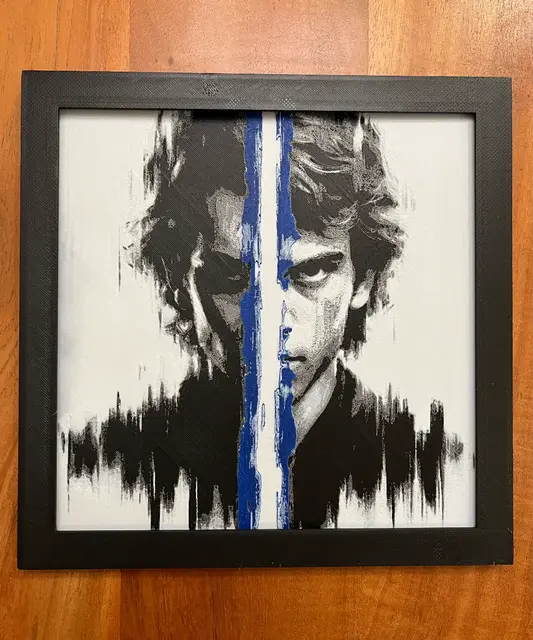 HueForge model: Anakin Skywalker Close Up by JustBe 3D Printing
