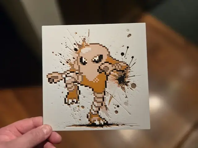 HueForge model: Graffiti Hitmonlee Hueforge by 3Ree Printing