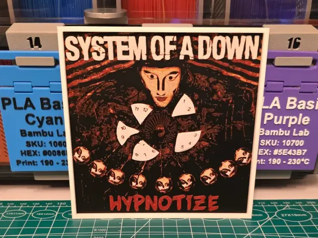 HueForge model: System of a Down "Hypnotize" Album - Hueforge Art by Lumpy3D