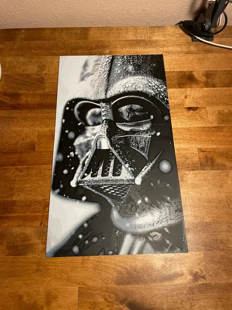 HueForge model: XL Hueforge - Star Wars - Darth Vader Snow 16x9 by Cloudy Nostalgia