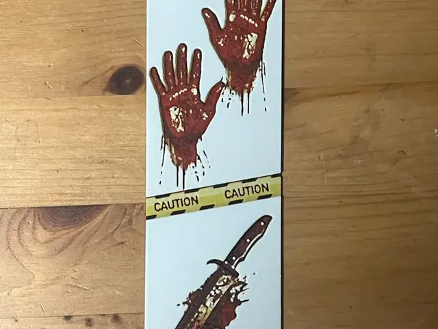 HueForge model: crime scene bookmark by Morganja