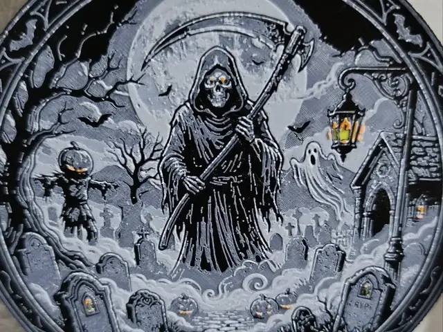 Cemetery Grim Reaper Halloween Decoration