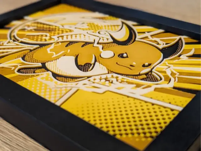HueForge model: Raichu Hueforge 7x5 by Nextopia