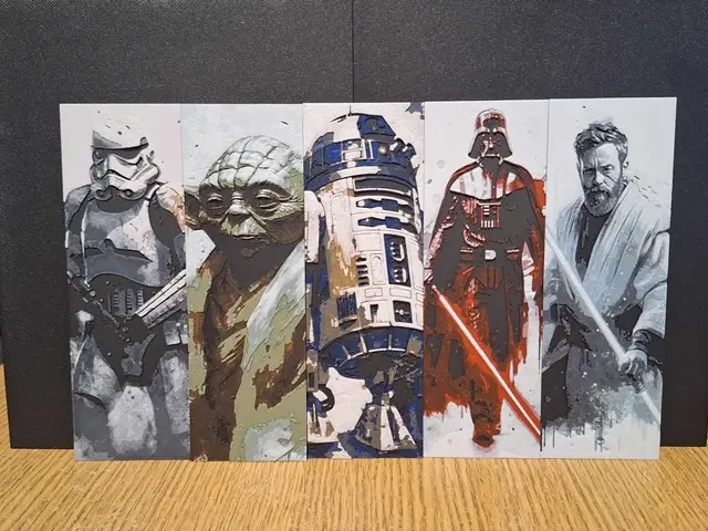 HueForge model: Star wars bookmarks - 5 profiles! by 3dGlow