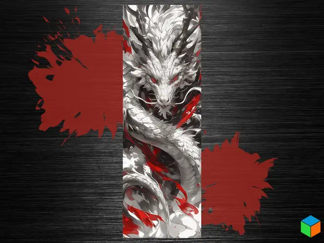 HueForge model: Mystical Fantasy Red Dragon Bookmark by 3D Prints By Vic