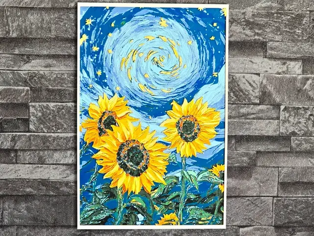 HueForge model: Hueforge sunflower style Van Gogh by StefBull85