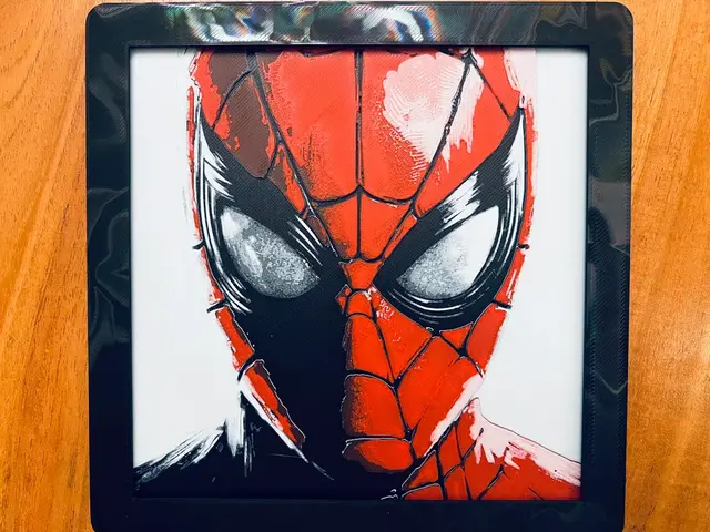 HueForge model: Spider-Man Close Up by JustBe 3D Printing