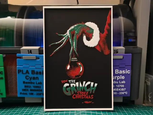 HueForge model: How the Grinch Stole Christmas - Hueforge Art by Lumpy3D