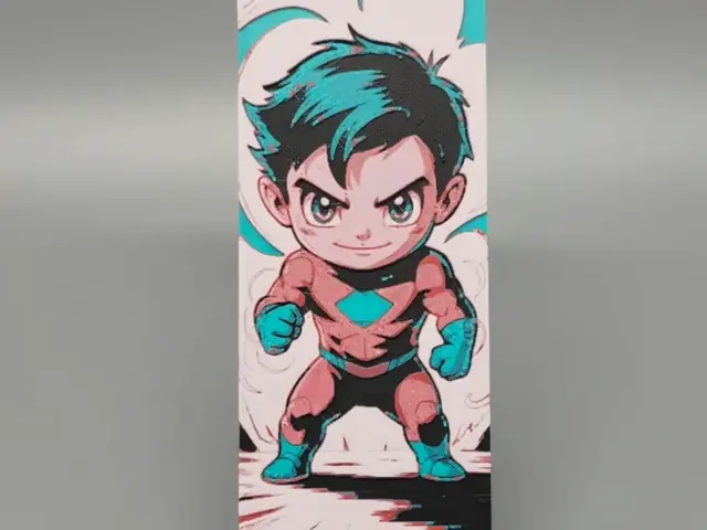 HueForge model: "Bookmark" Inspired by DC Comics Beastboy by BLUSH Designs