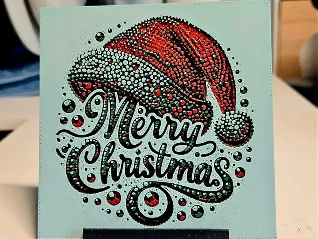 Christmas hat letters