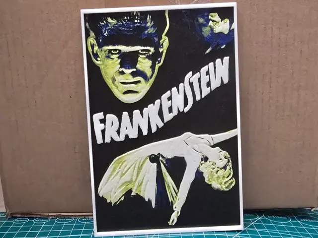 HueForge model: Frankenstein Movie Poster V1 - Hueforge Art by Lumpy3D