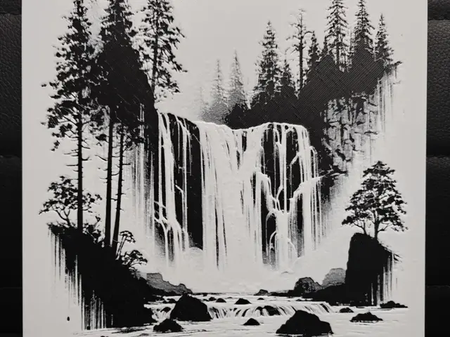 HueForge model: Tranquil falls by TheHueforgeLady