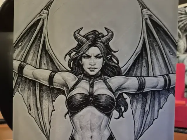 HueForge model: she devil hueforge by Buntsta