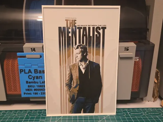 HueForge model: The Mentalist Series Poster - Hueforge Art by Lumpy3D