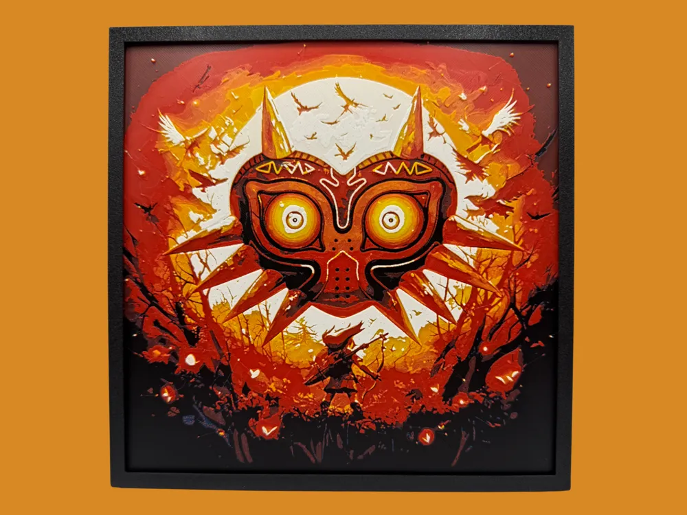 Majora's Mask - The Legend of Zelda by Canadian Gamer HueForge model: Majora's Mask - The Legend of Zelda by Canadian Gamer