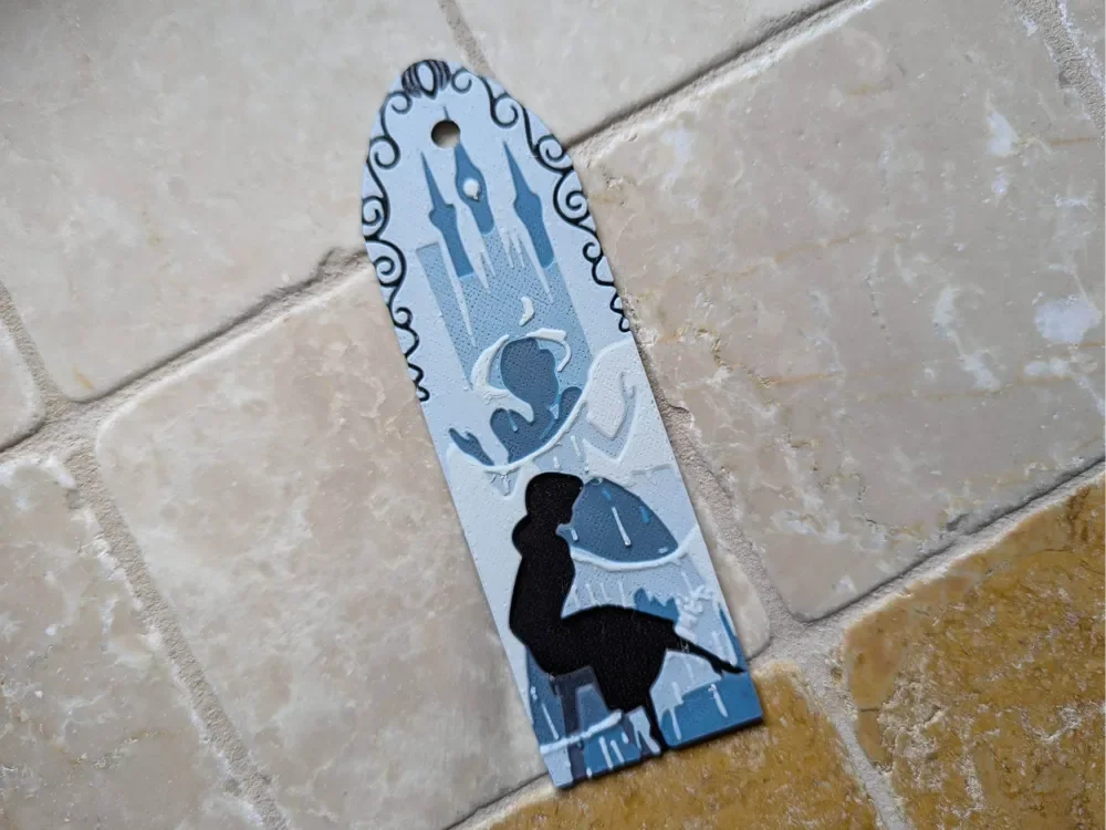 Cinderella - Cinderella Bookmark Hueforge by suaimondi HueForge model: Cinderella - Cinderella Bookmark Hueforge by suaimondi
