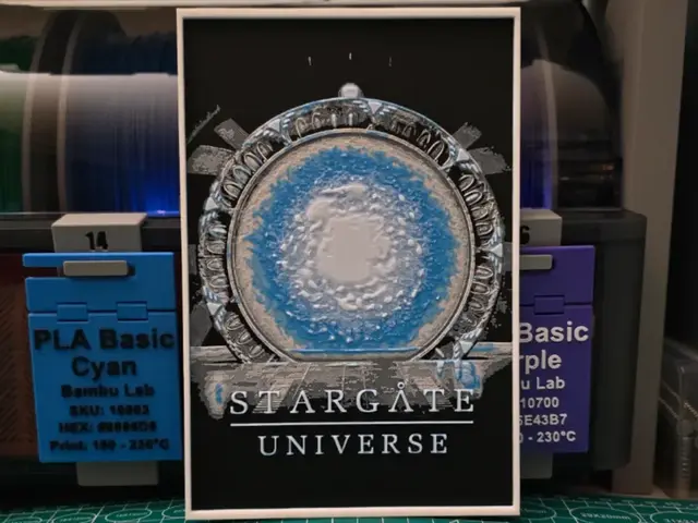 HueForge model: Stargate Universe Poster - Hueforge Art by Lumpy3D