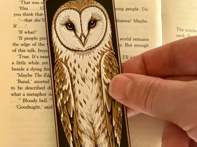Barn Owl Bookmark