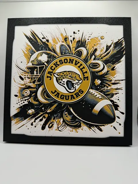 HueForge model: Jacksonville Jaguars - NFL Hueforge by Canadian Gamer