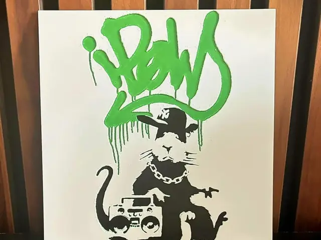 HueForge model: Banksy Gangsta Rat IPOW by Mano's 3d_Art