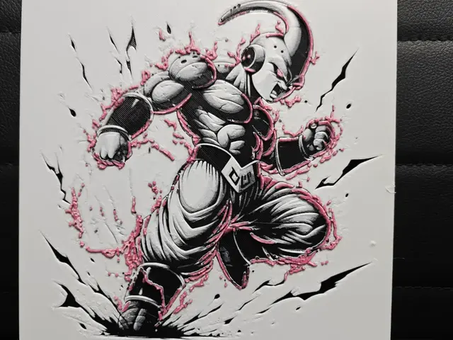 HueForge model: Majin Buu by TheHueforgeLady
