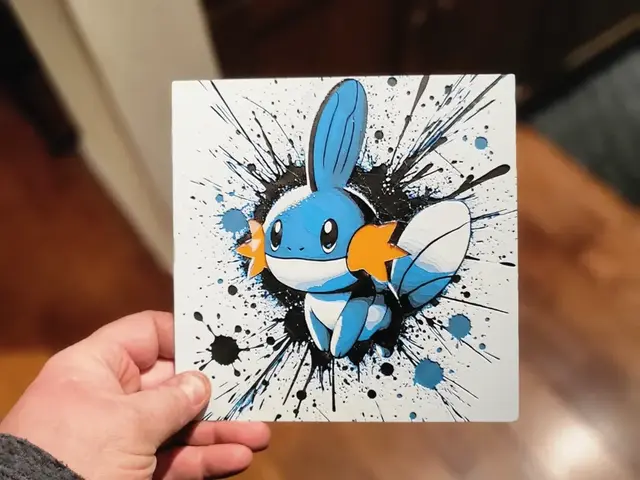 HueForge model: Graffiti Mudkip Hueforge by 3Ree Printing