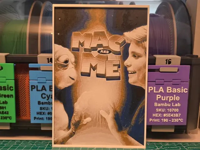 HueForge model: Mac and Me Movie Poster - Hueforge Art by Lumpy3D