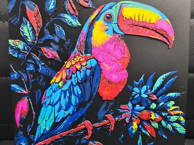 HueForge model: Tucan Pop Art by TheHueforgeLady