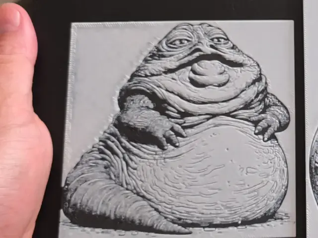 HueForge model: Hueforge Jabba the Hutt by Litolunar