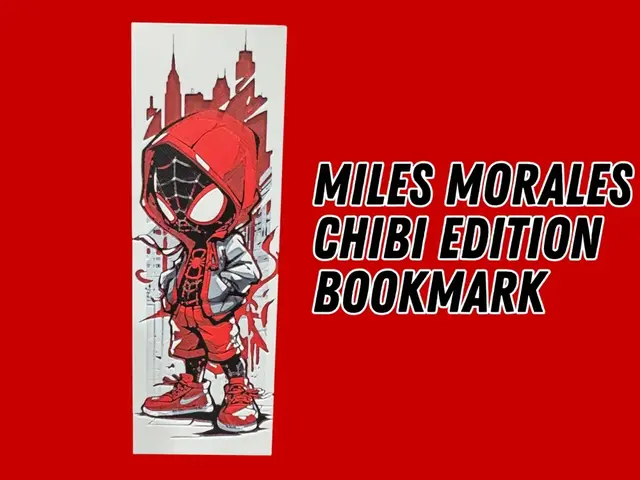 HueForge model: Miles Morales - Chibi Edition Bookmark by Canadian Gamer