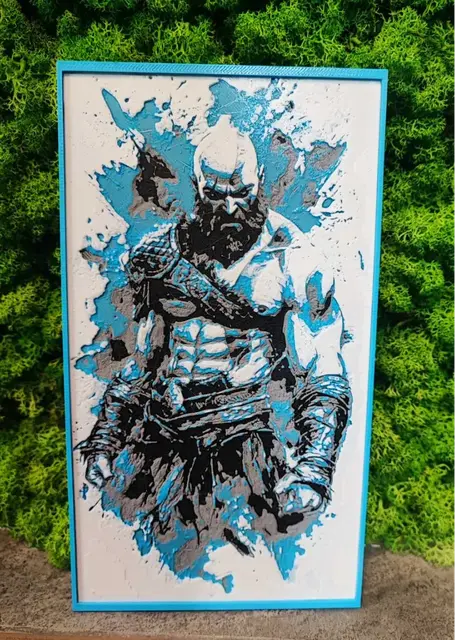 HueForge model: God of War by Garuda3D