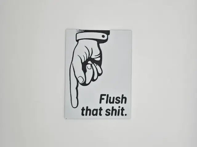 HueForge model: Sticker Flush That S*** by Kactus Fpv