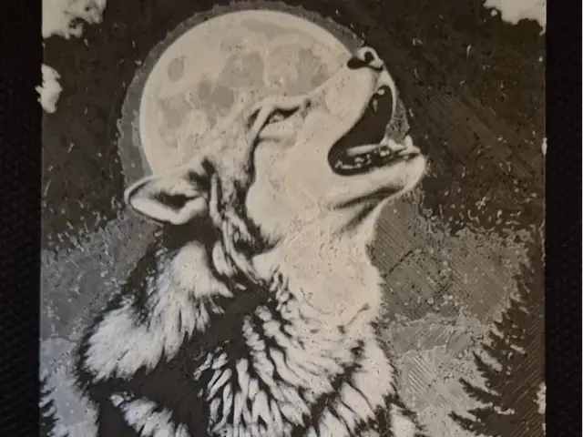HueForge model: Wolf by Night hueforge by Buntsta