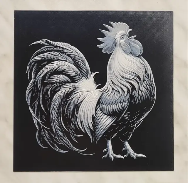 HueForge model: Rooster - Hueforge by BeaN