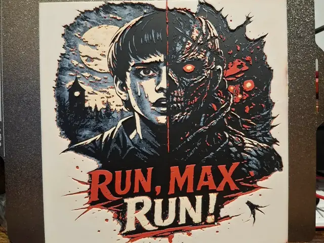 HueForge model: Run Max - Stranger things - Hueforge - 4 colours by 3dGlow